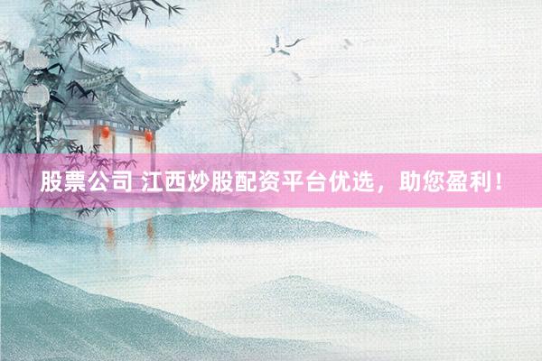 股票公司 江西炒股配资平台优选，助您盈利！