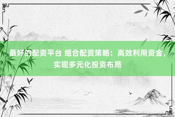 最好的配资平台 组合配资策略：高效利用资金，实现多元化投资布局