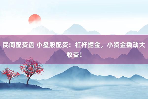 民间配资盘 小盘股配资：杠杆掘金，小资金撬动大收益！