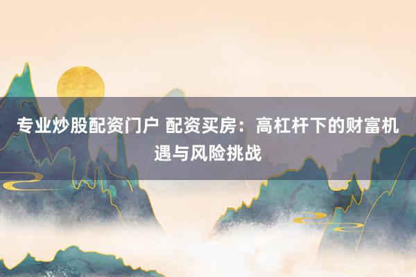 专业炒股配资门户 配资买房：高杠杆下的财富机遇与风险挑战