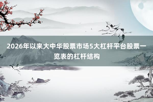 2026年以来大中华股票市场5大杠杆平台股票一览表的杠杆结构