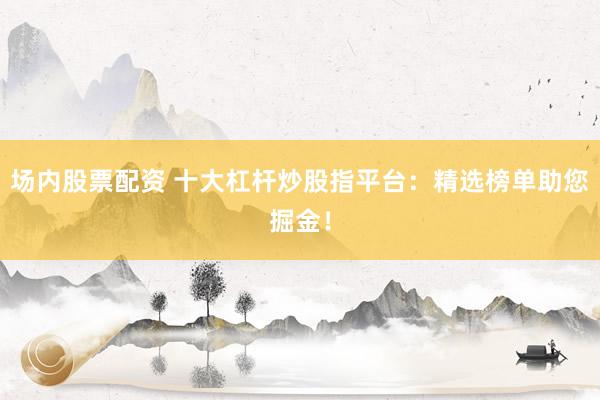 场内股票配资 十大杠杆炒股指平台：精选榜单助您掘金！